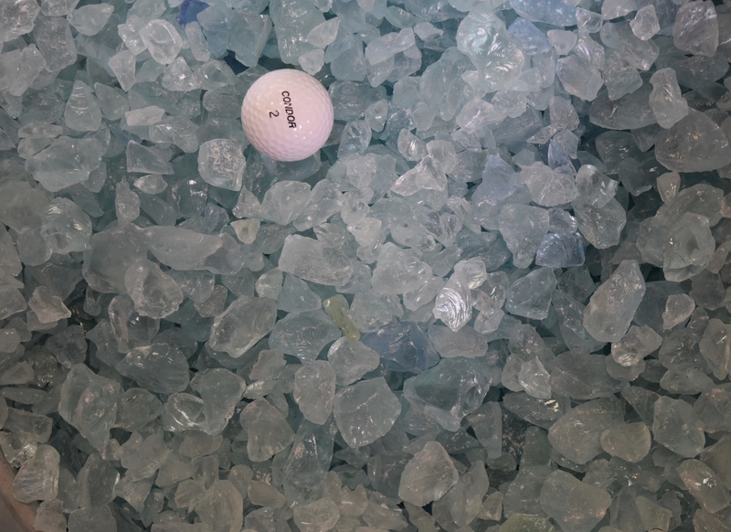 50lb bagged Crystal Teal Glass